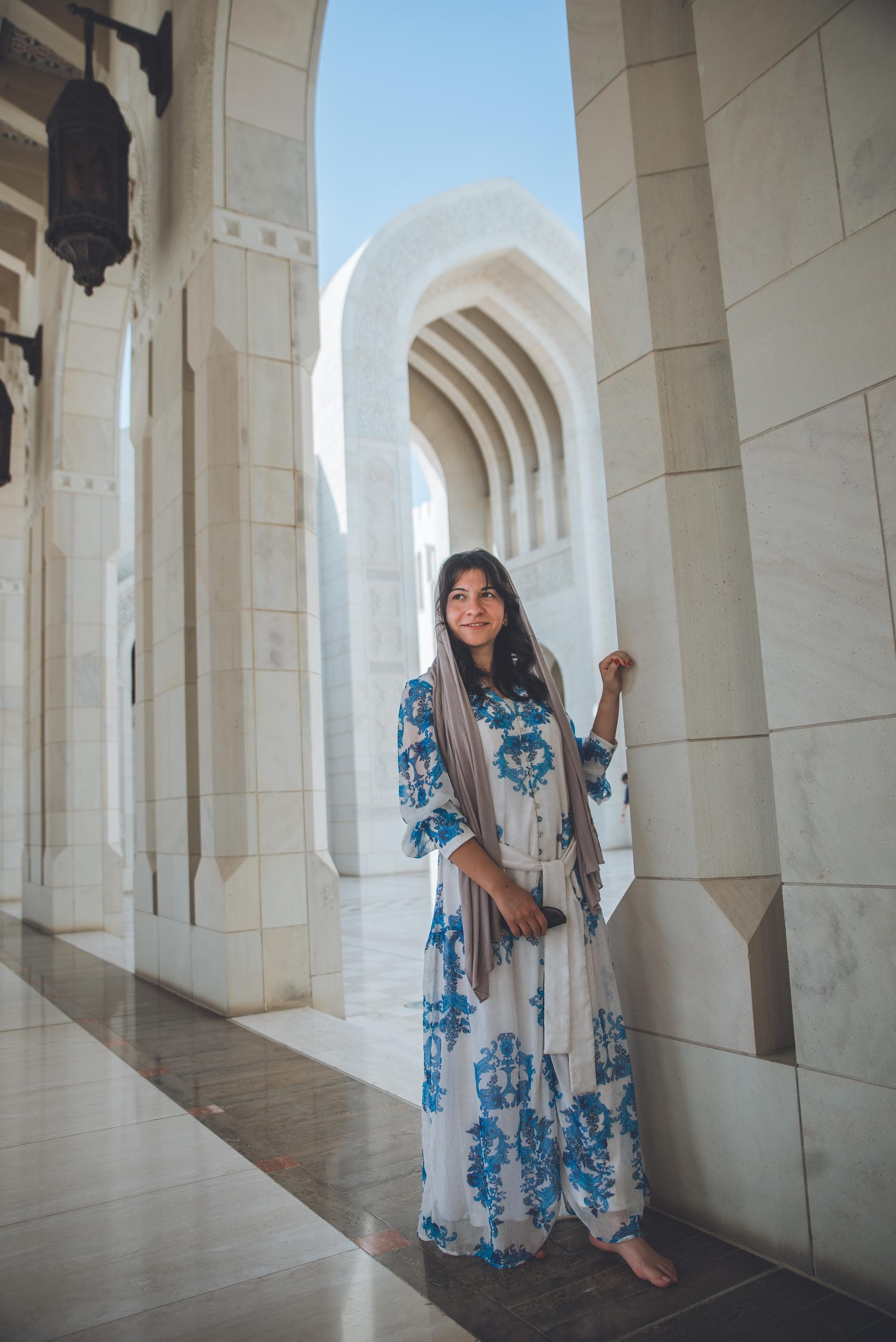Portrait session at Sultan Qaboos Grand Mosque